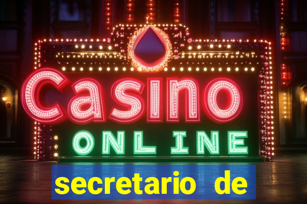 secretario de esporte salario